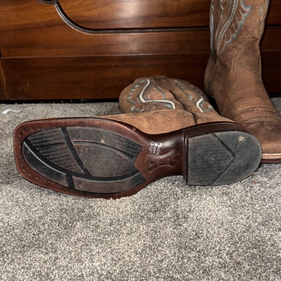 Ariat PrimeTime Western Boots Tack Room Brown Cowgirl Leather - Picture 11 of 13